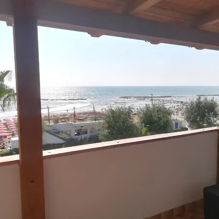公寓 Beach Home - Fronte Mare Con Terrazza E Parcheggio *